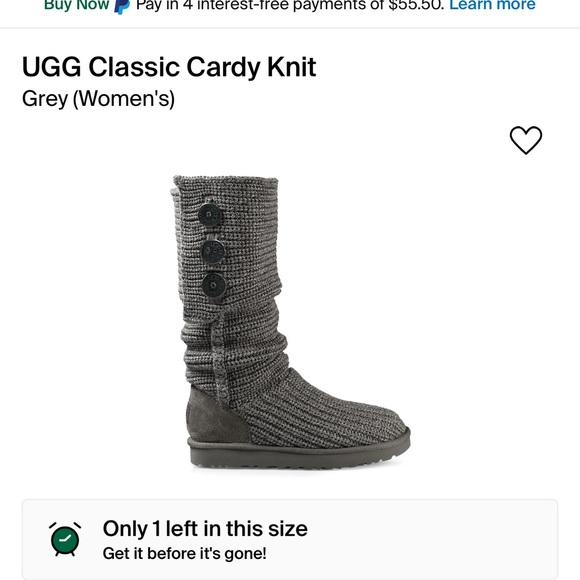 UGG Classic Cardy Knit
Grey (Women's) - Picture 7 of 8